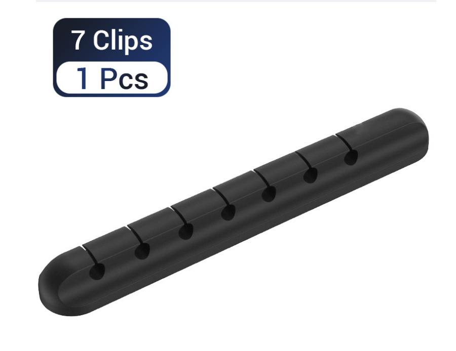 DYVIRA 7-slot silicone cable organizer
