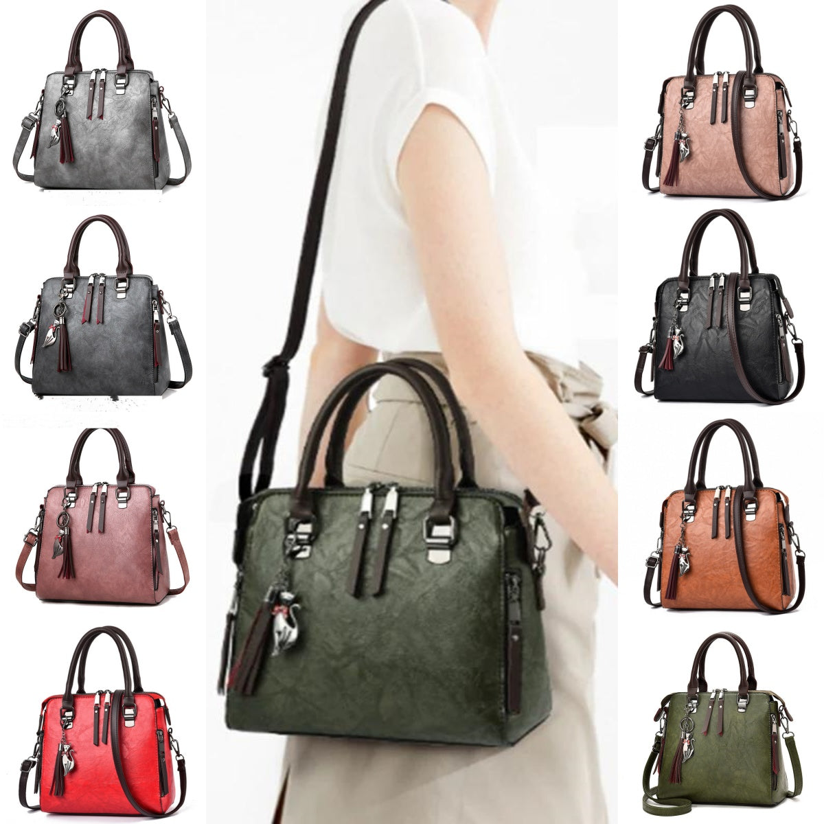 DYVIRA Vintage Tassel Everyday Tote