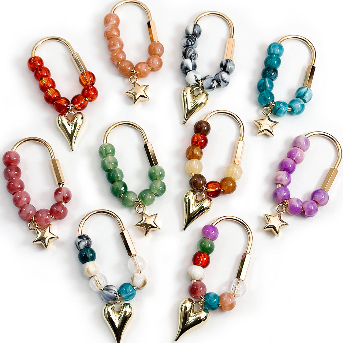 Beaded bag charm detail