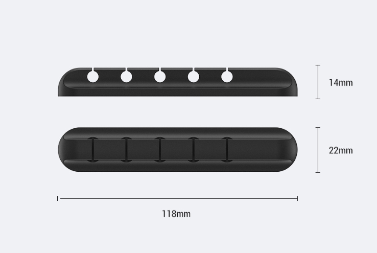 Cable organizer desk setup