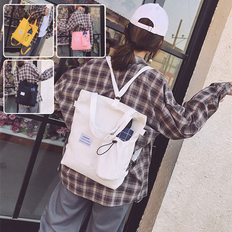 DYVIRA everyday canvas pocket tote