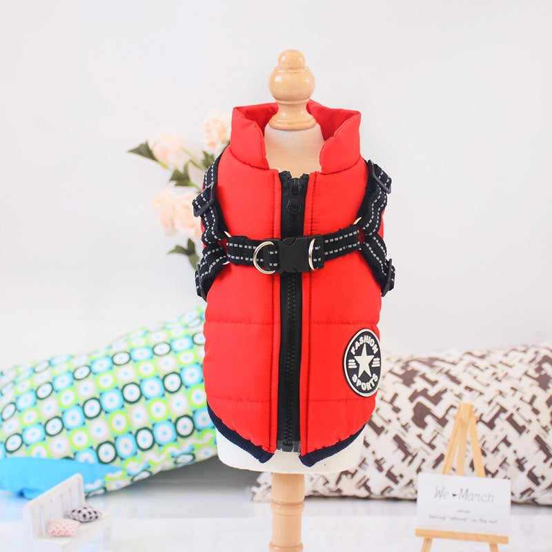 Red dog coat