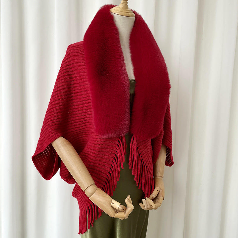 DYVIRA SoftWrap Winter Scarf red