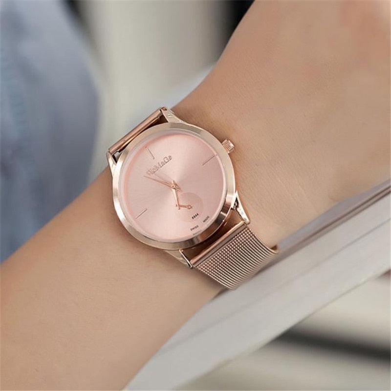 DYVIRA Minimalist Mesh Quartz Watch — supplier image 1