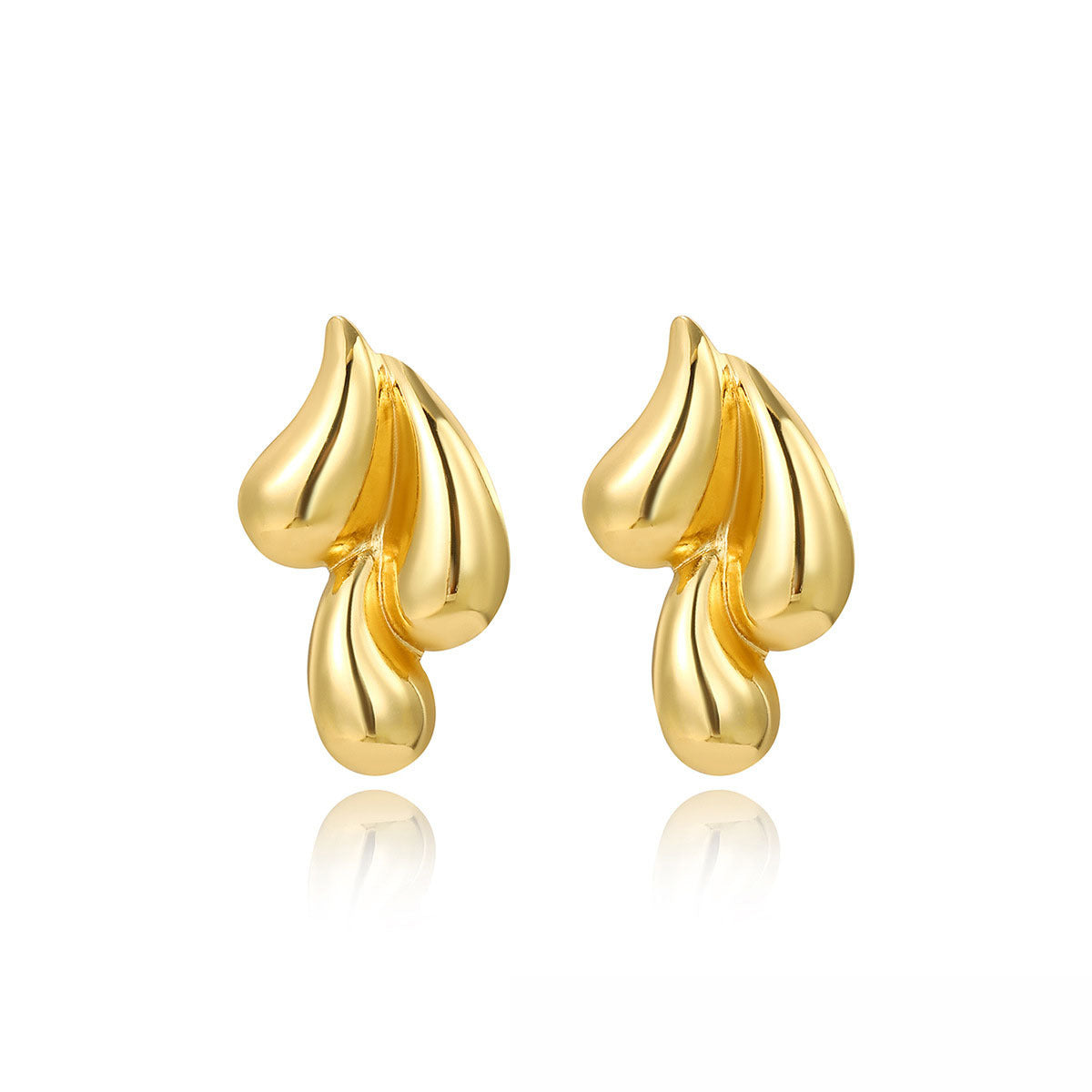 DYVIRA Double Drop Statement Earrings